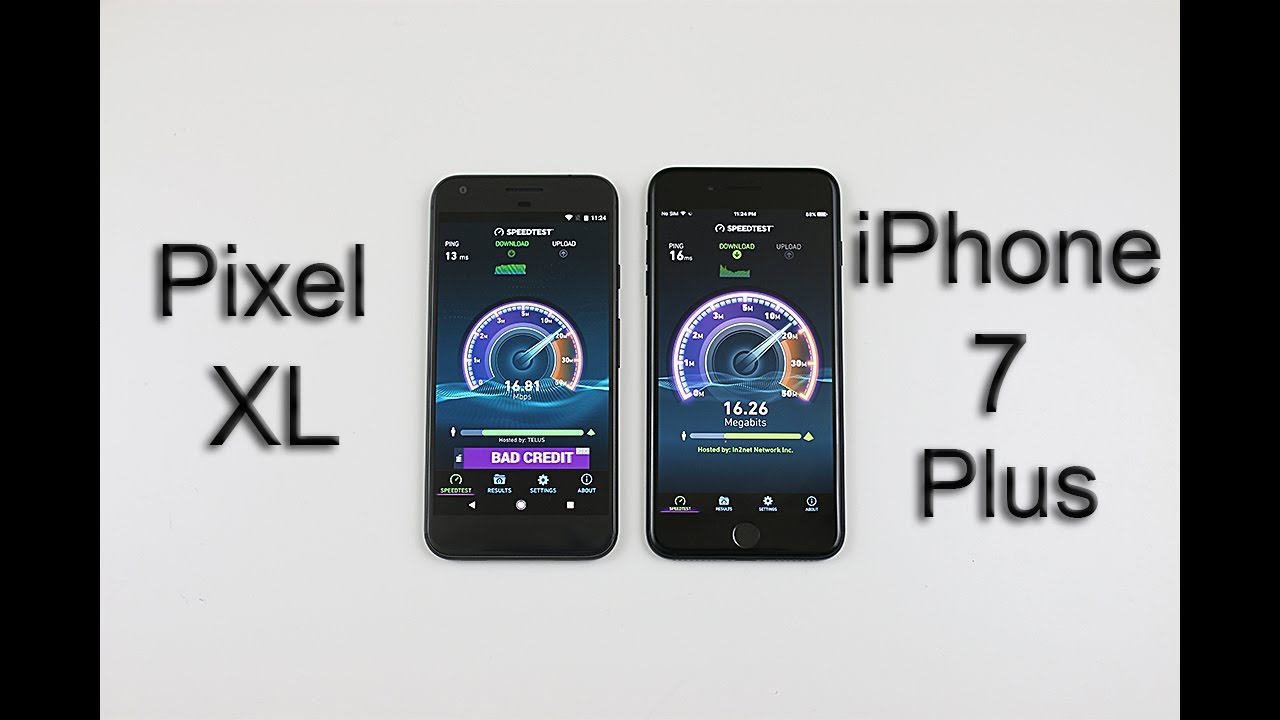 Google Pixel XL vs iPhone 7 Plus - Speed/Battery/Multitasking/Benchmark/Heat Test!