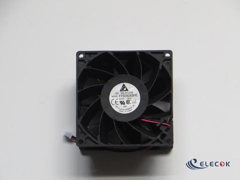FFB0924SHE 24V 0.6A 9.6W 2wires Cooling Fan