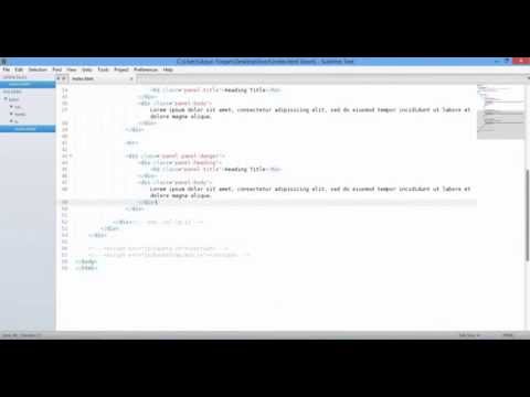 bootstrap 3    panels, contextual and with tables 720p