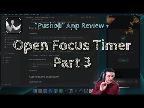 [iOS Dev] "Pushoji" App Review + Open Focus Timer, pt. 3 | SwiftUI App Development thumbnail