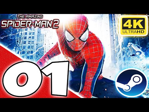 The Amazing Spider Man 2 - 100% Walkthrough (Super-Hero) Part 1 - Mission 1 - 3 (UHD) [4K60FPS]