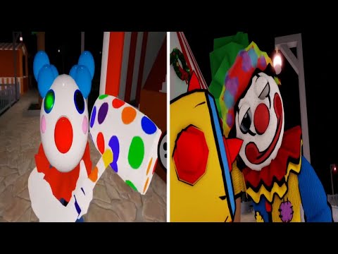 ROBLOX PIGGY Classic Clowny vs Clowny JUMPSCARE - Roblox Piggy New Update