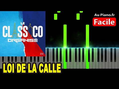 Loi de la calle - Classico organisé - Piano Cover Tutorial Instru Rap 2021 Paroles