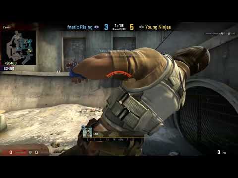 CS:GO POV LNZ (28-16) Young Ninjas vs fnatic Rising (overpass) @Malta Vibes Knockout Series 6