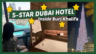 (CC/한글) ⭐🇦🇪 5-STAR LUXURY DUBAI HOTEL: Armani Hotel Room Tour 부르즈 할리파 안 5성급 럭셔리 호텔 투어 | Crystall Cho