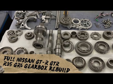 Full Nissan GT-R GTR R35 GR6 Gearbox rebuild with Albins gears 1-6 & Linney circlips.