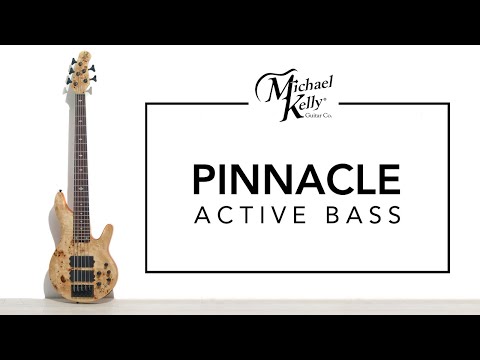 Michael Kelly Guitar Co. Pinnacle 4-String Bass Electric Bass Guitar with Natural Burl Finish image 11