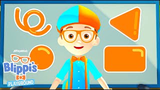 Blippi Learns Shapes | Blippi Roblox Educational Gaming Videos for Kids