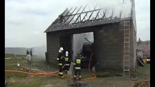 preview picture of video 'Pożar w Skajach'
