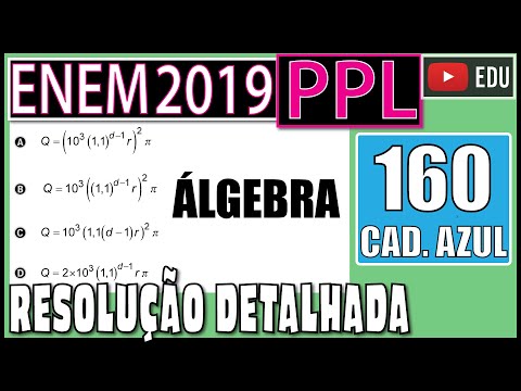 [ENEM 2019 PPL] 160 📘 ÁLGEBRA Uma equipe de cientistas decidiu iniciar uma cultura com exemplares de