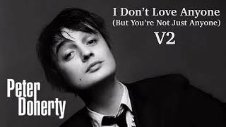 Peter Doherty - I Don’t Love Anyone (But You’re Not Just Anyone) V2