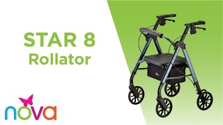 Product video: Nova Star 8 Rolling Walker / Rollator