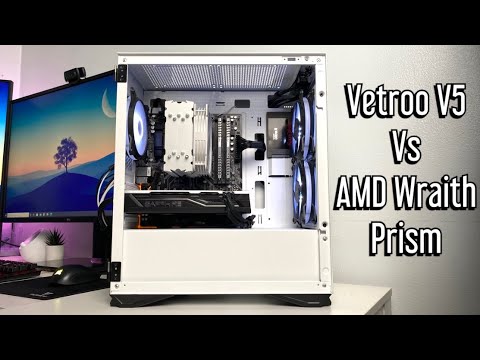 $500 Gaming PC Upgrade - Vetroo V5 $34 CPU Air Cooler Vs AMD Wraith Prism RGB