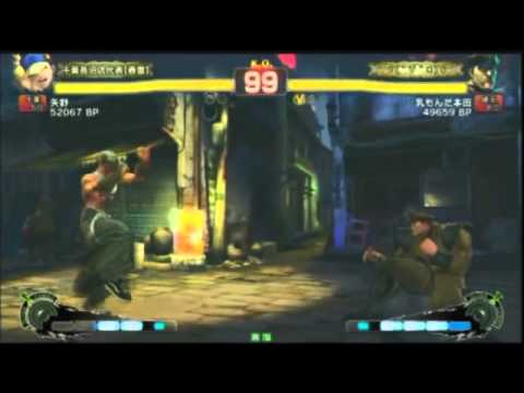 SSF4 AE: CHICHIMONDA (Dictator), PE (Rufus) vs SHINCHAN (Adon), Yano (Yun) - Tougeki Qualifier
