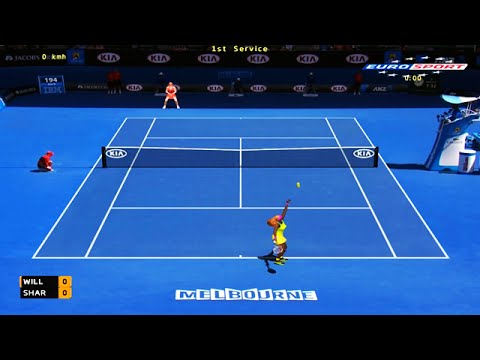 Tennis Elbow 2014 Australian open 2015 Serena Williams BEST POINT