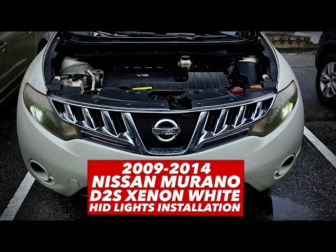 2009-2014 NISSAN MURANO D2S XENON WHITE HID LIGHTS INSTALLATION