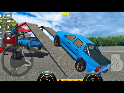 Car Transport Truck Simulator 2021 - Car Transport Trailer Trucks Driver - Android Gameplay