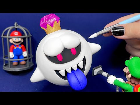 Making King Boo from Luigi’s Mansion | Polymer Clay