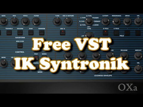 Free VST instrument - IK Syntronik (2019)