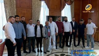 Գագիկ Ծառուկյանն ընդունել է Հայաստանի ծանրամարտի հավաքականին