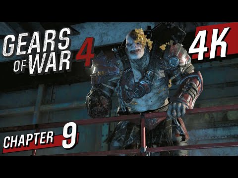 [4K 60] Gears of War 4 (Hardcore / 100%). Walkthrough part 9 - Act 4/5: Storm Warning & Convergence
