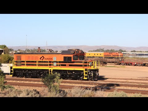 RARE STREAMLINER ACTION, PACIFIC NATIONAL GRAIN TRAIN & BALLAST TRAIN