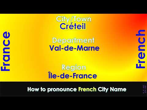 Créteil - How to pronounce Créteil, Val-de-Marne, Île-de-France in French accent?