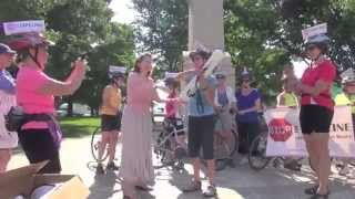 Rolling March - Pittsfield Standout & Riders Launch - July 7, 2014, Pittsfield, MA