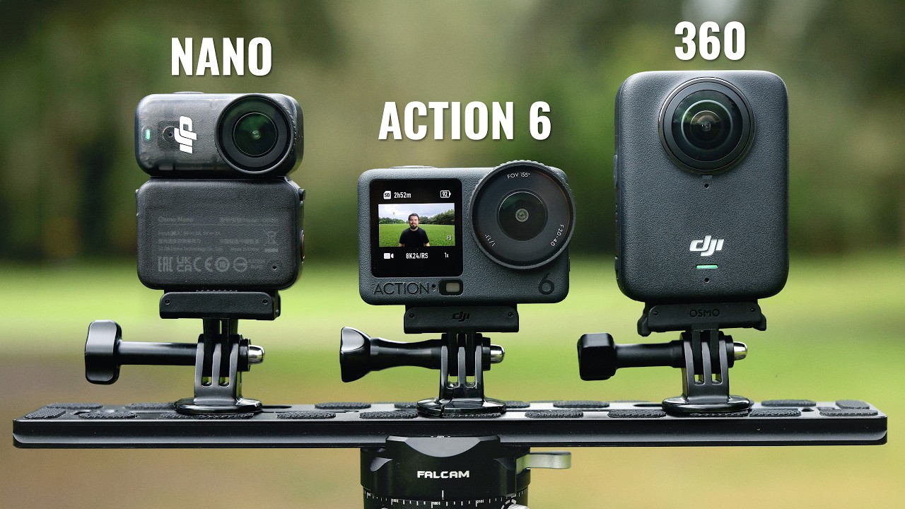 Best DJI Action Camera? Action 6 vs Nano vs 360