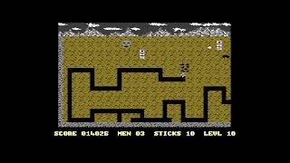 65% [★★★★★★☆☆☆☆] Prospector Pete (Mastertronic, 1986) — 62 095p on Commodore 16 & Plus/4.