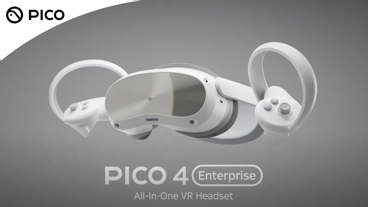 PICO 4 All-In-One VR Headset, 90Hz 4K+ Super-Vision Display, 6DOF Positioning System, 8GB + 128GB Storage, 360° Surround Stereo Speakers,BT & Wi-Fi 6 5GHz, 5300mAh Battery, White-Gray | PICO4-128