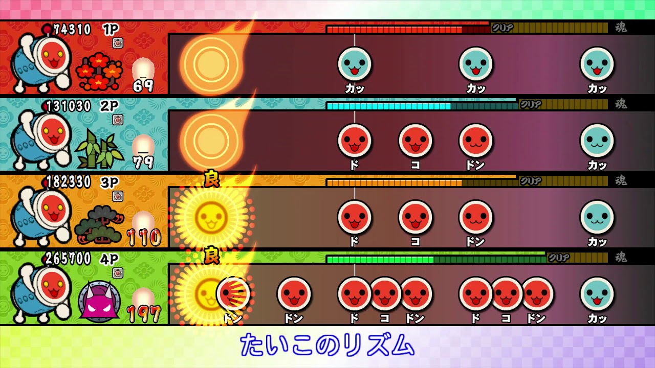 【太鼓の達人 Wii U2】ドキドキ胸きゅん おまつりタイム【全難易度同時再生】