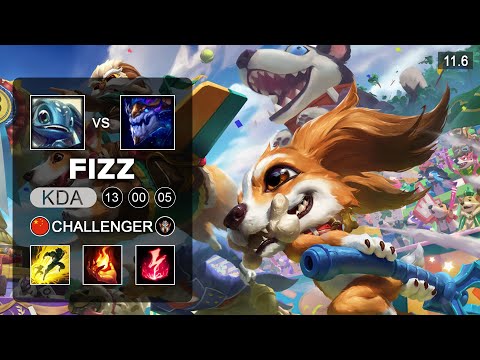 Fizz Mid vs Aurelion Sol - CN Challenger Patch 11.6
