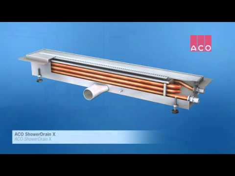 ACO ShowerDrain X Wärmetauscherduschrinne