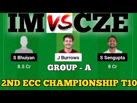 IM vs CZE || CZE vs IM Prediction || IM VS CZE 2ND European T10 Cricket Match