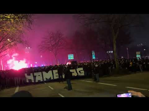 HSV Fanmarsch „Schalalala Sch**ß St. Pauli!“ Stadtderby 23.01.26 