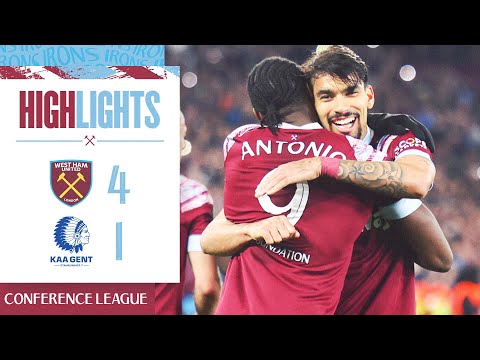 West Ham 4-1 KAA Gent | Hammers Head Into UECL Semi-Final | Europa Conference League Highlights