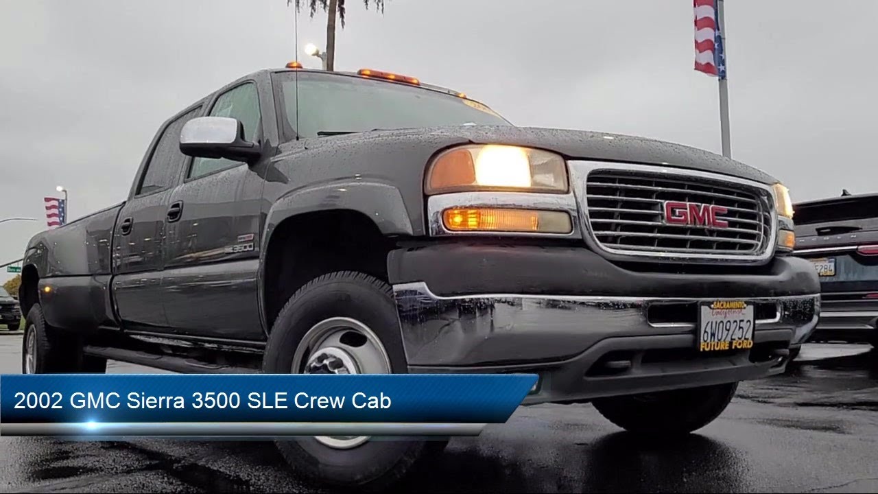 2002 GMC Sierra 3500 SLE Crew Cab Sacramento Roseville ...