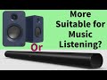 Bookshelf Speakers Or Soundbar For Music Listening