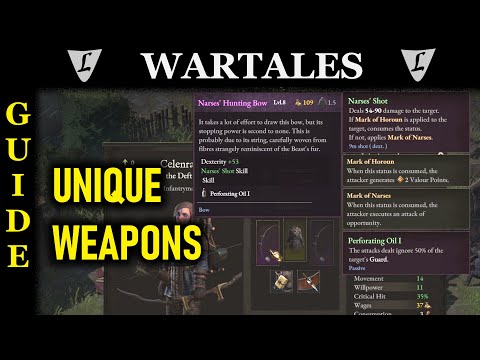 WARTALES - Guide || UNIQUE Weapons --- pre Gosenberg update!