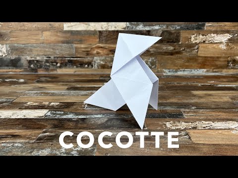 Origami Cocotte - Comment faire une cocotte en papier A4 (FACILE)