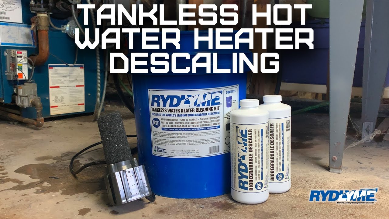 Tankless Hot Water Heater Cleaning with RYDLYME Biodegradable Descaler