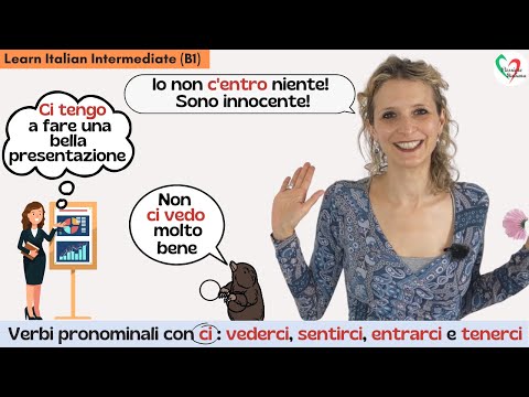 24.Learn Italian Intermediate (B1)-Verbi pronominali con 'ci': vederci, sentirci, entrarci, tenerci