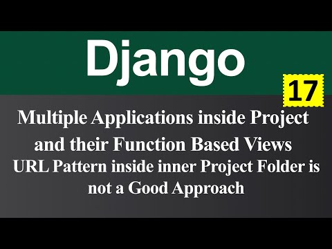Multiple Application inside Project and their Function Based Views in Django Hindi