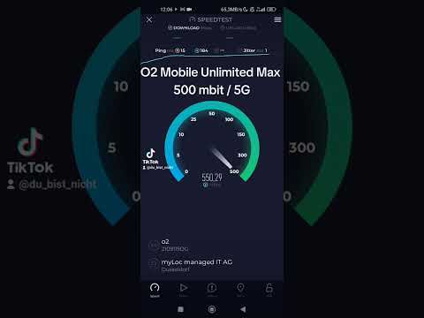 o2 Mobile unlimited Max 500 mbit / 5G Netz