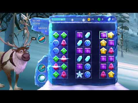 Frozen Free Fall: Snowball Fight Level 96 Walkthrough, , No Power Ups