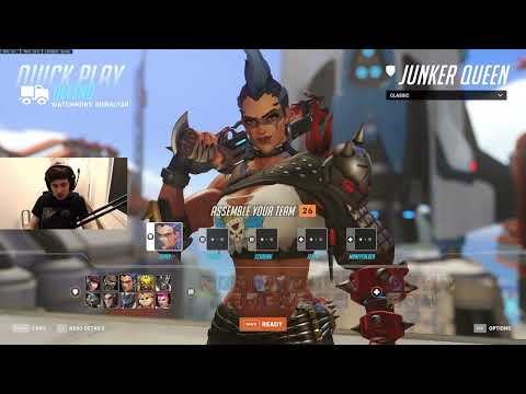SUPER JUNKER QUEEN GAMEPLAY OVERWATCH 2 PVP BETA