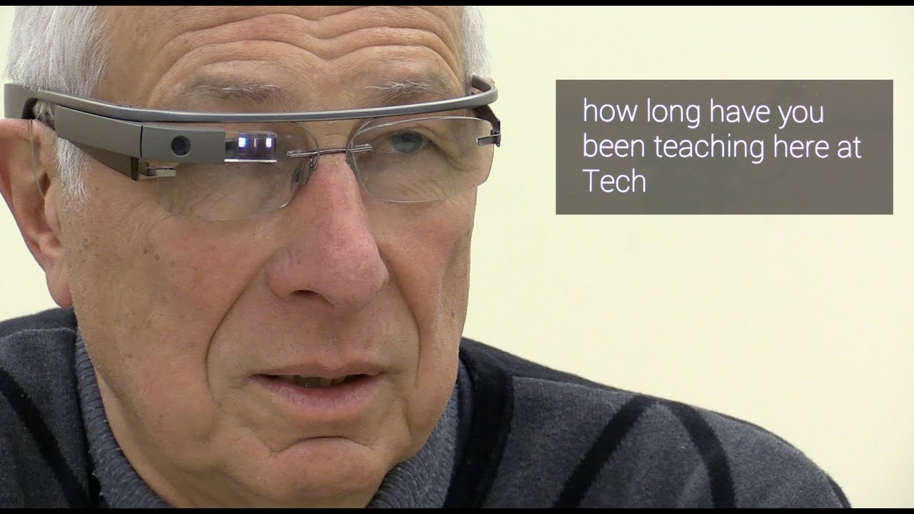 Jim Foley: Using Google Glass to Caption Conversations - YouTube