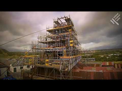 Timelapse o'r Offer Weindio yn Big Pit | Big Pit Headgear timelapse