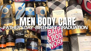 HIDING IN CLOSET | MENS BODY CARE - BATH AND BODY WORKS HAUL FATHER'S DAY, BIRTHDAY GRADUATION GIFTS